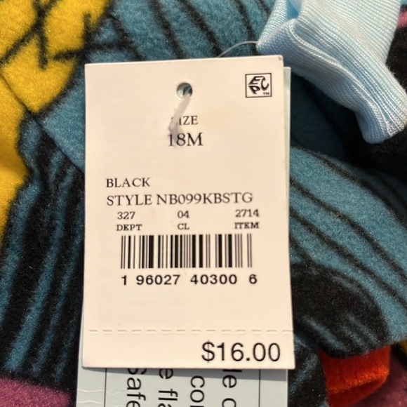 NWT Nightmare Before Christmas SALLY BLANKET SLEEPER WITH CAP Baby Girls 18M - Picture 7 of 8